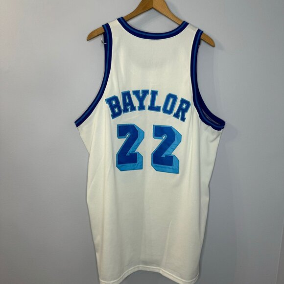 Elgin Baylor Los Angeles Lakers 1961-62  Mitchell & Ness Jersey White Blue Rare - Picture 5 of 7